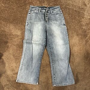 Judy Blue wide leg crop jeans size 7